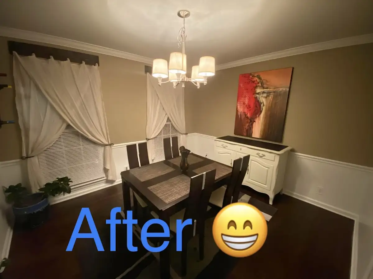 Professional dining room restoration after water damage in Macon